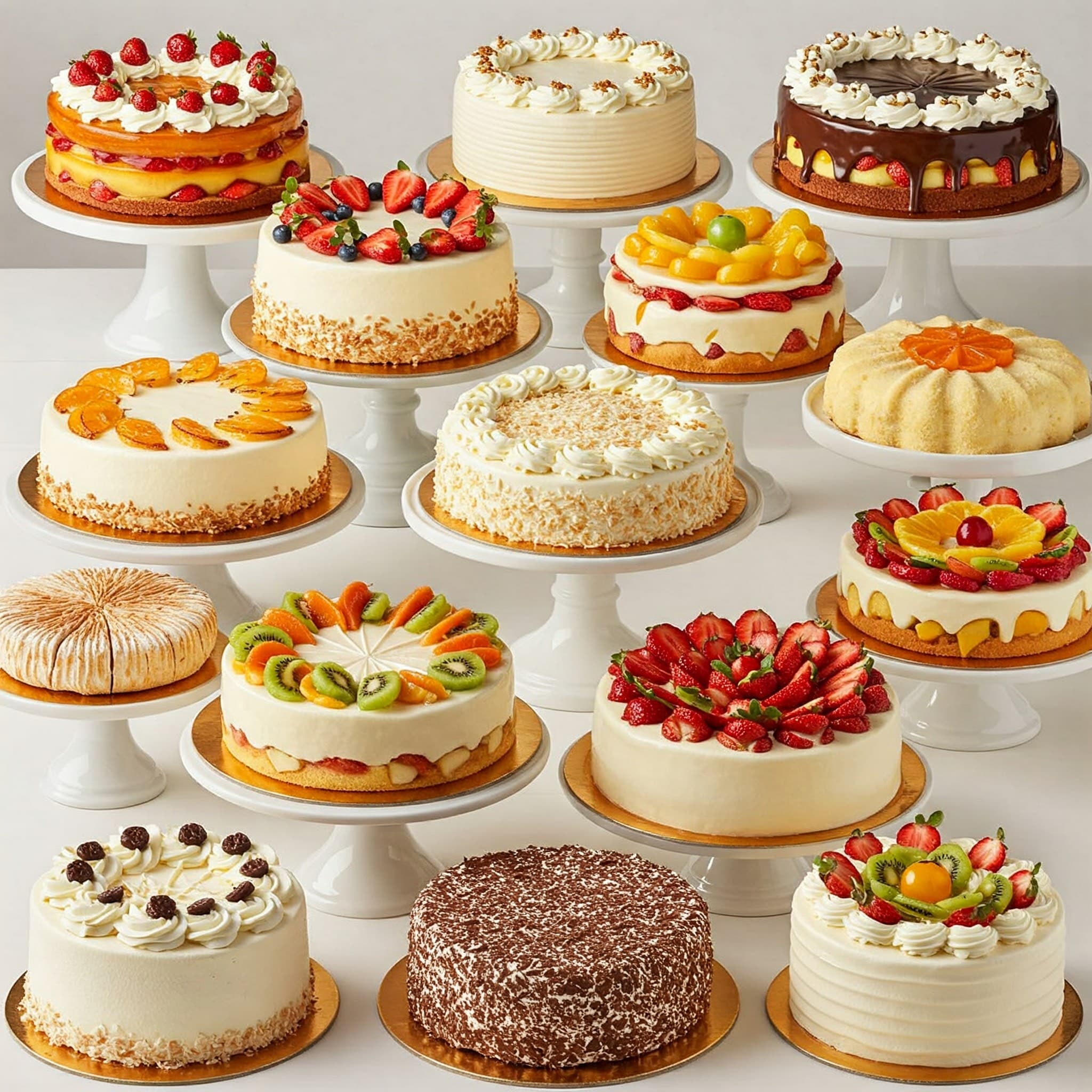 Tartas variadas en pastelería en Madrid - Fiorella Cakes